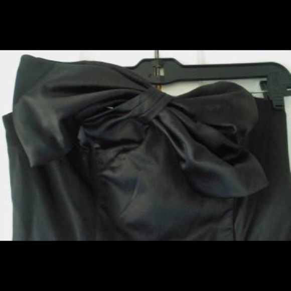 Womens Black Kate Young Strapless Party Dress 6 - Picture 8 of 8